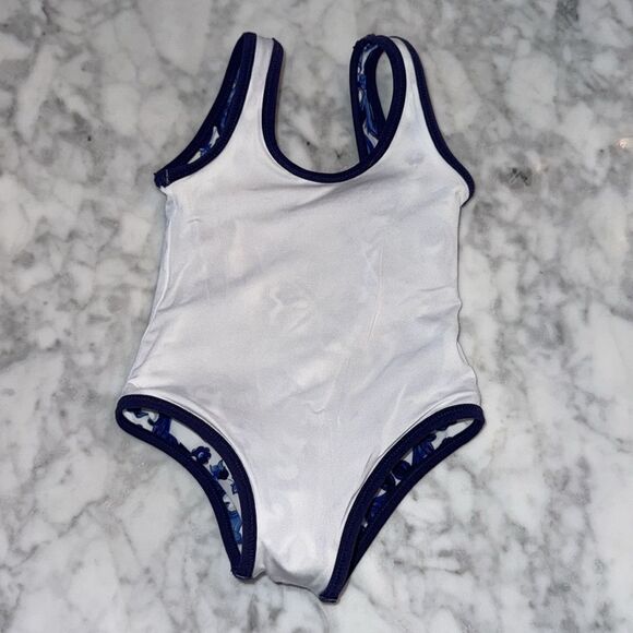 NWOT DOLCE & GABANA BABY MAJOLICA- PRINT ONE PIECE SWIMSUIT 3/6M - Picture 8 of 11